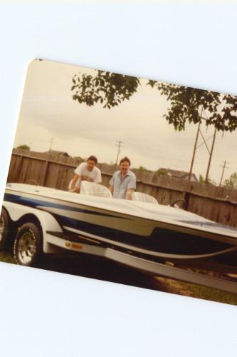 Conrad and best friend Roy Ballard